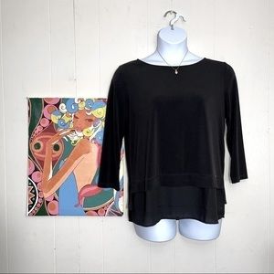 Ivanka Trump Black Blouse L